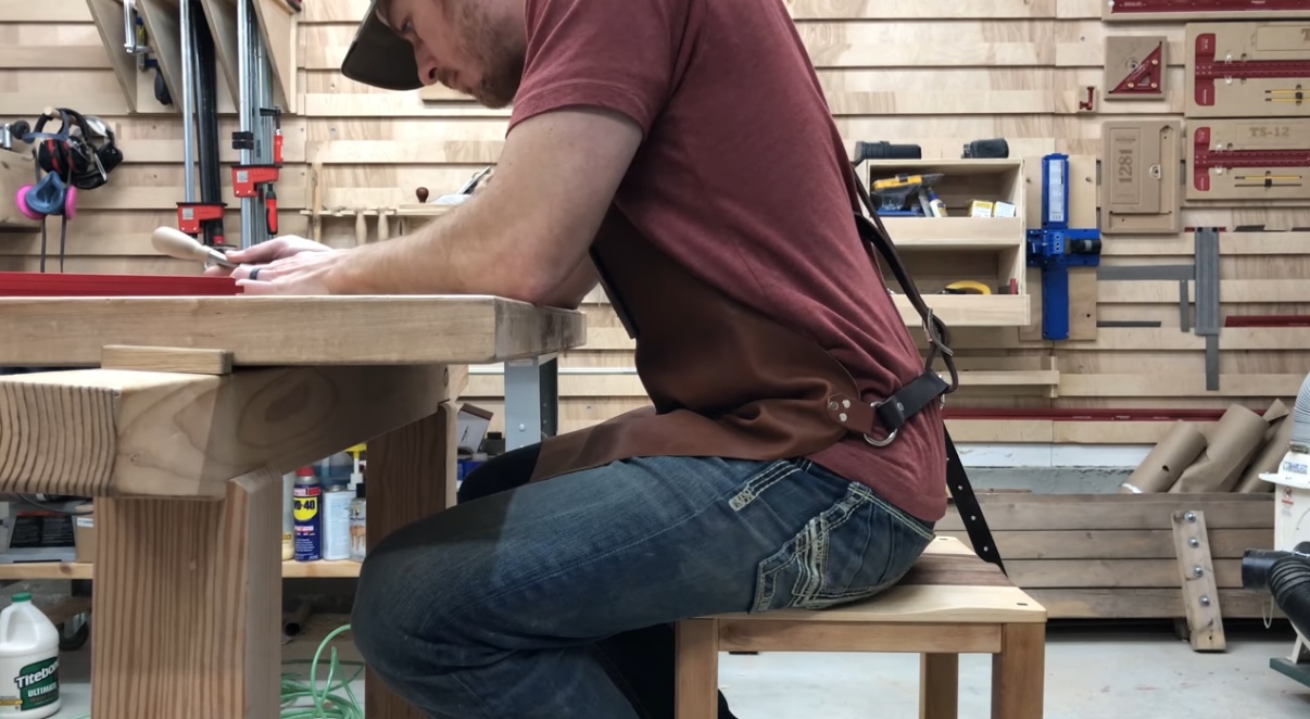 Woodworking workshop background